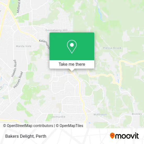 Mapa Bakers Delight