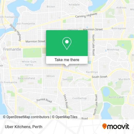 Mapa Uber Kitchens