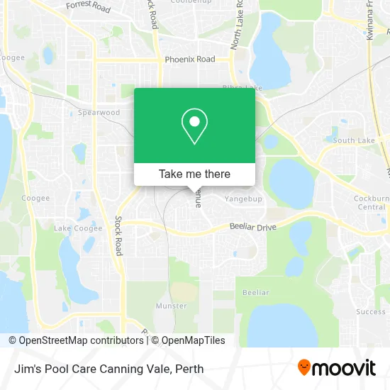 Mapa Jim's Pool Care Canning Vale