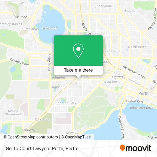 Mapa Go To Court Lawyers Perth