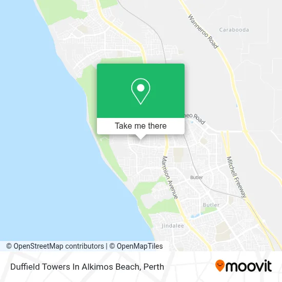 Mapa Duffield Towers In Alkimos Beach