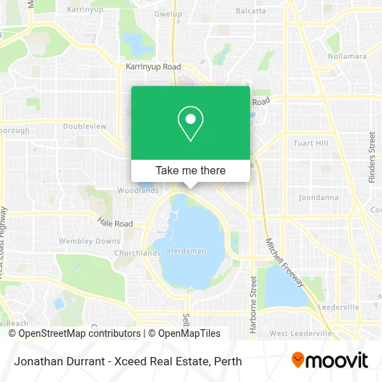 Mapa Jonathan Durrant - Xceed Real Estate