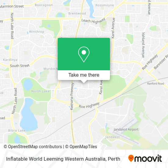 Mapa Inflatable World Leeming Western Australia