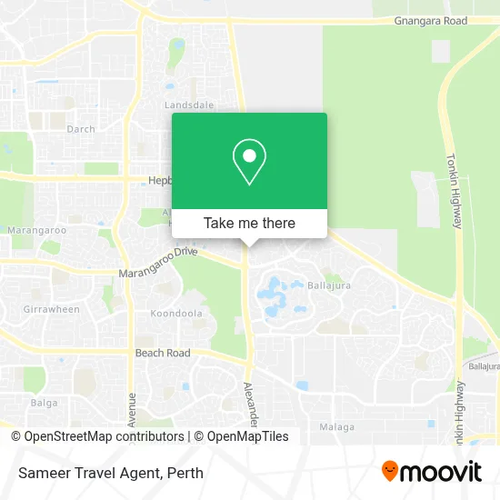 Mapa Sameer Travel Agent