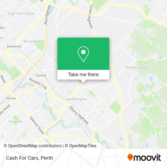 Cash For Cars map