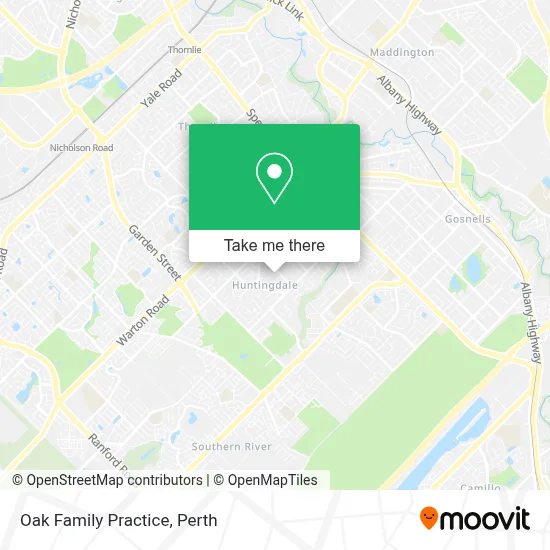 Mapa Oak Family Practice