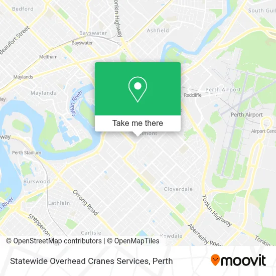 Mapa Statewide Overhead Cranes Services