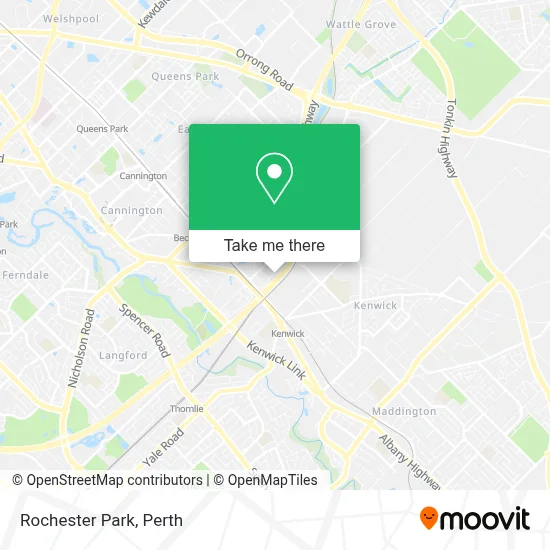 Mapa Rochester Park
