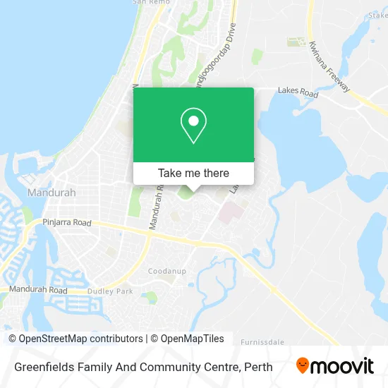 Mapa Greenfields Family And Community Centre