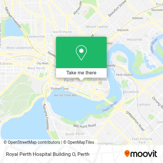 Mapa Royal Perth Hospital Building O