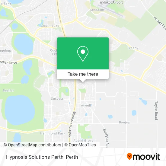 Mapa Hypnosis Solutions Perth
