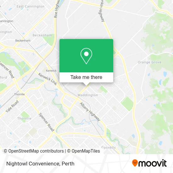 Mapa Nightowl Convenience