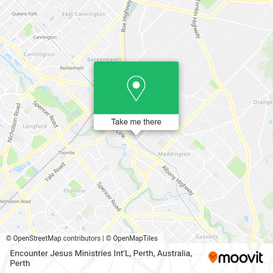 Mapa Encounter Jesus Ministries Int'L, Perth, Australia