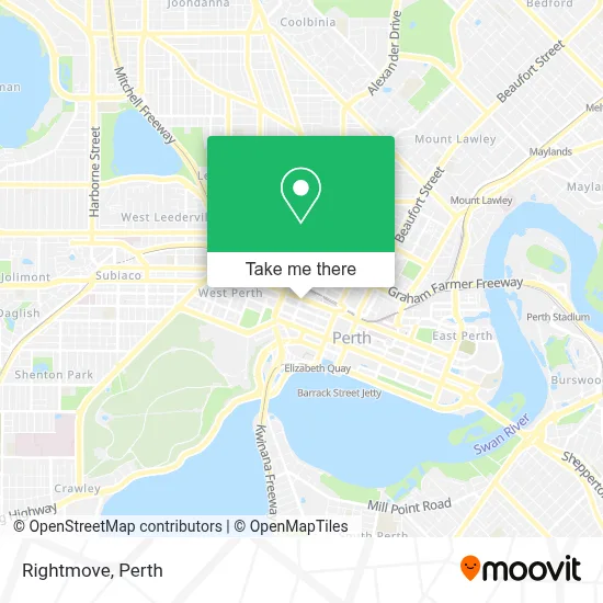 Mapa Rightmove