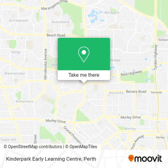 Mapa Kinderpark Early Learning Centre