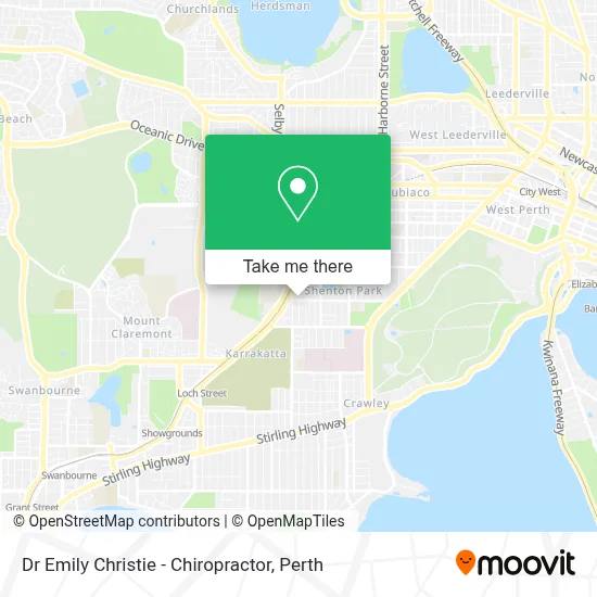 Mapa Dr Emily Christie - Chiropractor