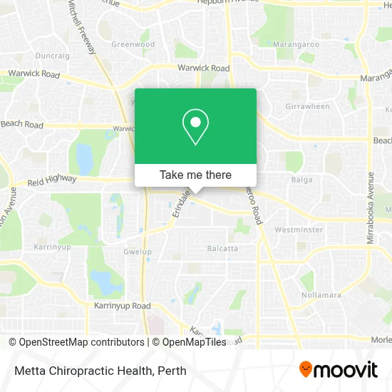Metta Chiropractic Health map