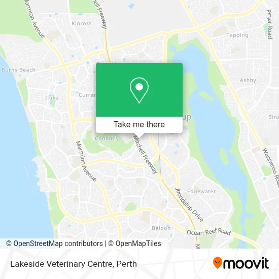 Mapa Lakeside Veterinary Centre
