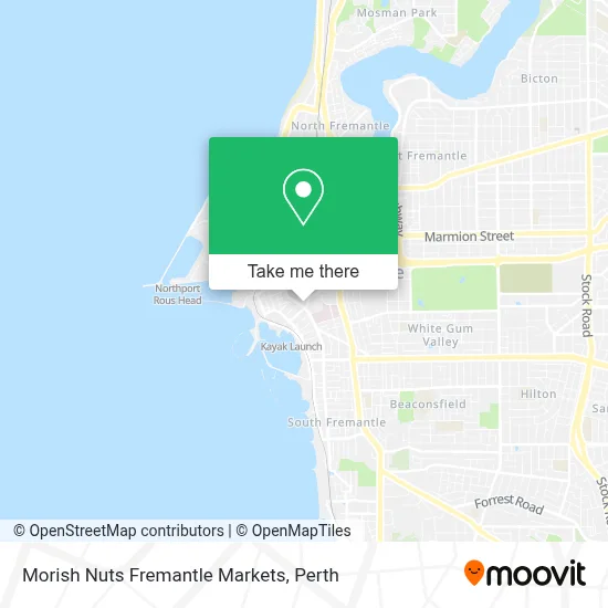 Mapa Morish Nuts Fremantle Markets