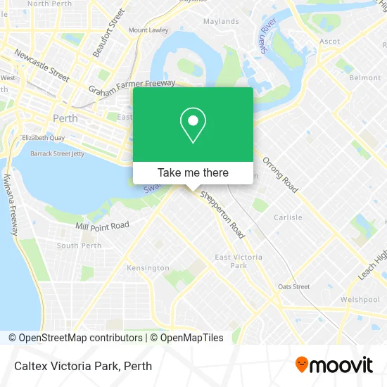 Mapa Caltex Victoria Park