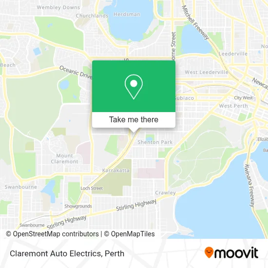 Mapa Claremont Auto Electrics