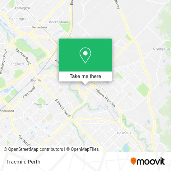 Mapa Tracmin