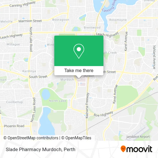 Mapa Slade Pharmacy Murdoch