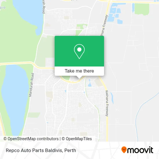 Mapa Repco Auto Parts Baldivis