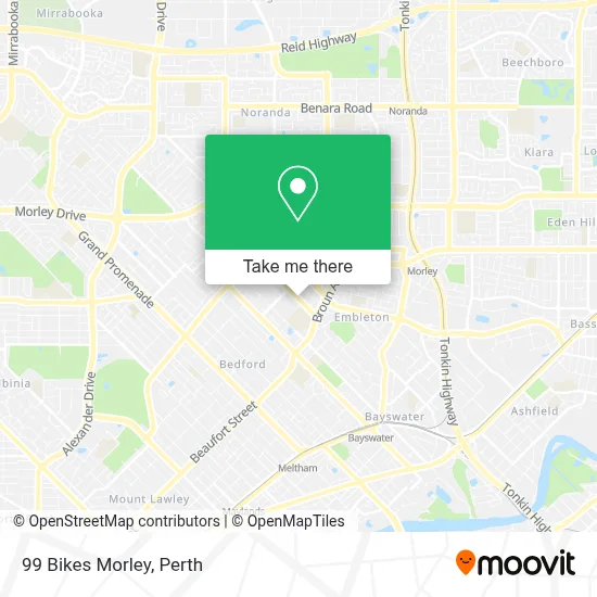 Mapa 99 Bikes Morley