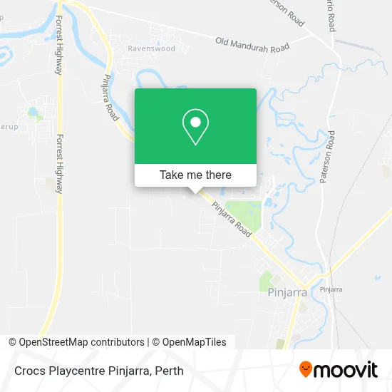 Mapa Crocs Playcentre Pinjarra