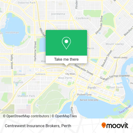 Mapa Centrewest Insurance Brokers