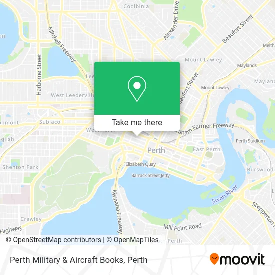 Mapa Perth Military & Aircraft Books