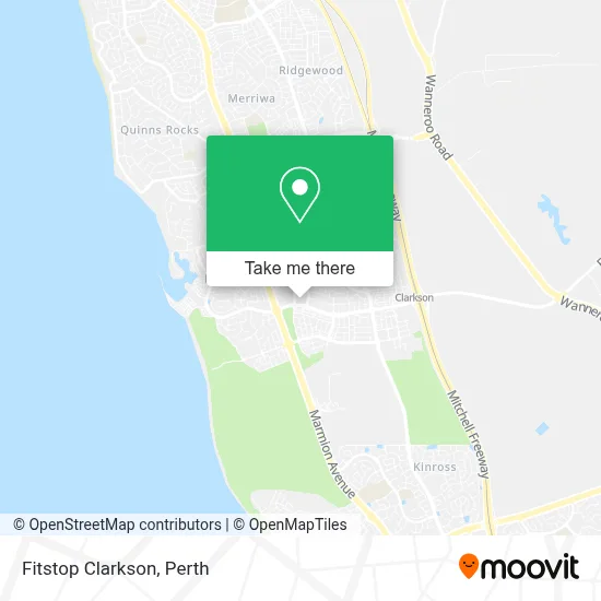 Mapa Fitstop Clarkson