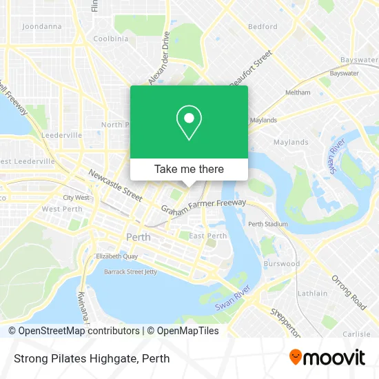 Mapa Strong Pilates Highgate