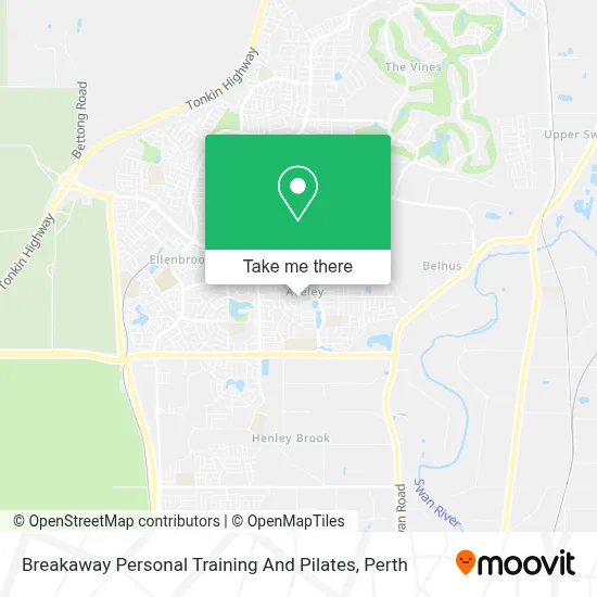 Mapa Breakaway Personal Training And Pilates