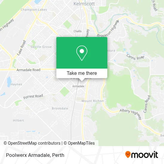 Mapa Poolwerx Armadale