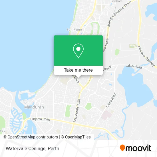 Mapa Watervale Ceilings