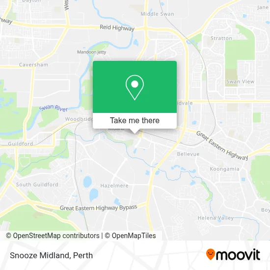 Mapa Snooze Midland