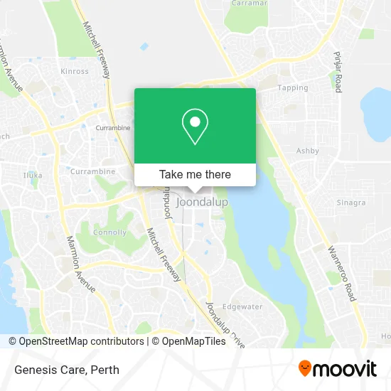 Mapa Genesis Care