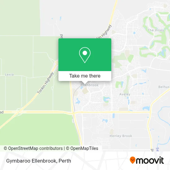 Mapa Gymbaroo Ellenbrook