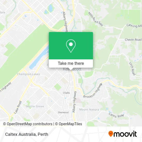 Mapa Caltex Australia