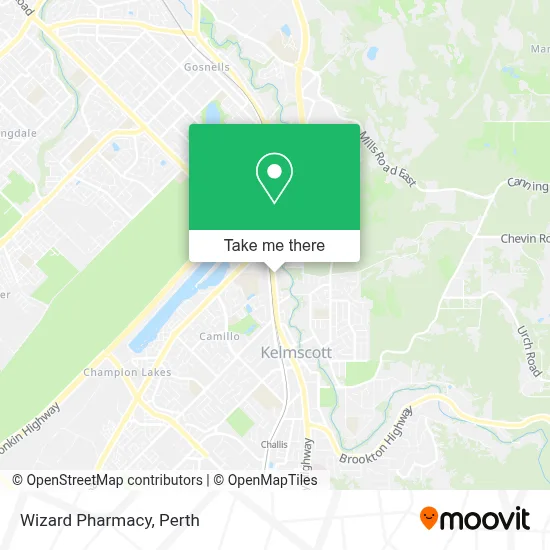 Mapa Wizard Pharmacy