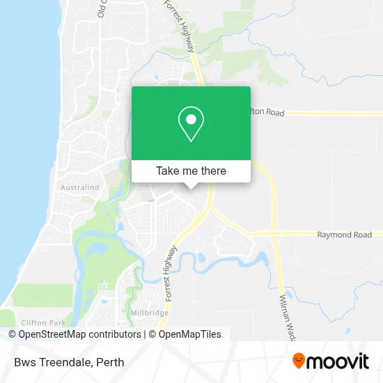Mapa Bws Treendale