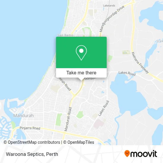 Mapa Waroona Septics