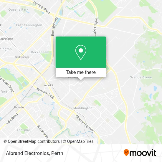 Mapa Albrand Electronics