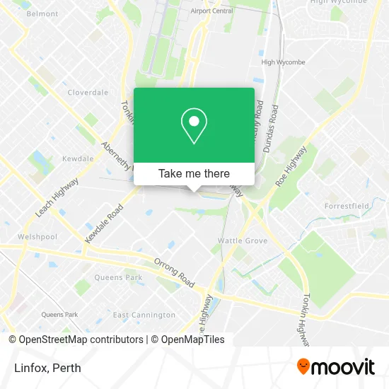 Mapa Linfox