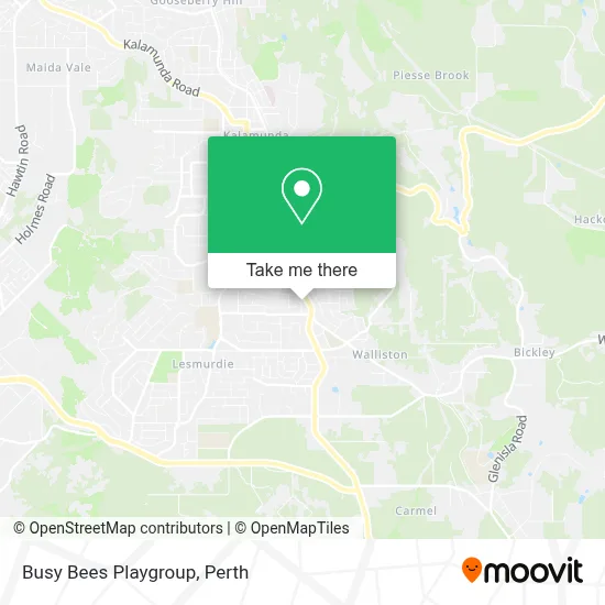 Mapa Busy Bees Playgroup