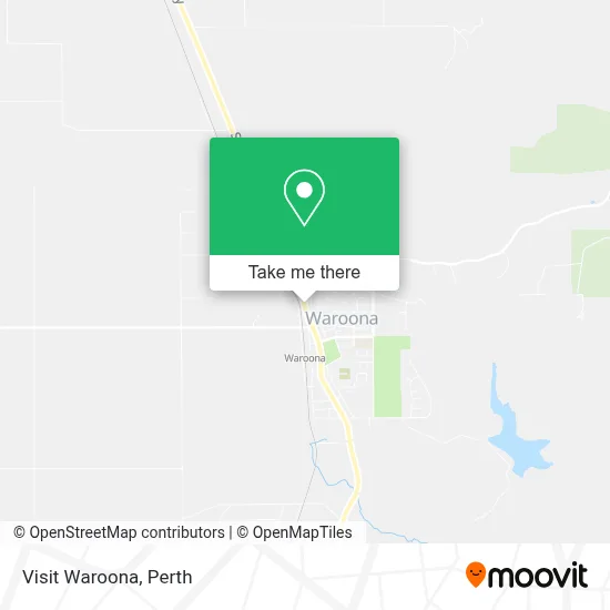 Mapa Visit Waroona