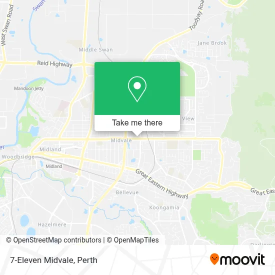 Mapa 7-Eleven Midvale