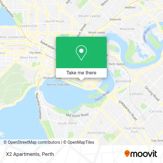 Mapa X2 Apartments